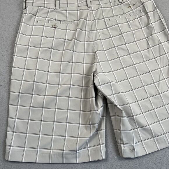 Nike Golf Short Men’s 38 Gray Check Dri‎ Fit 12” Inseam Chino - Picture 13 of 15